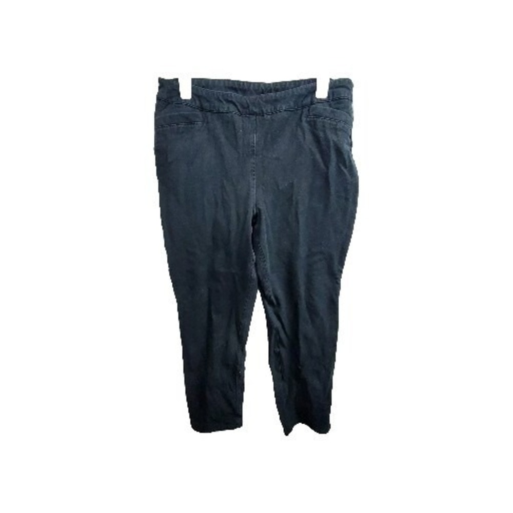 So Slimming By Chico Pants Womens Size 1.5 Short Pull Up Black